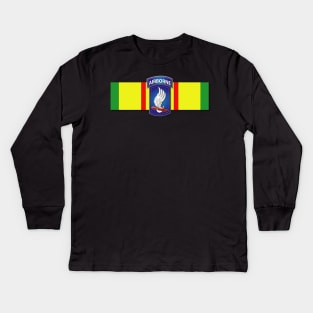 Ribbon - Vietnam - VCM - 173rd Airborne Brigade Kids Long Sleeve T-Shirt